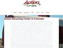 Tablet Screenshot of actionrecyclingcenter.com